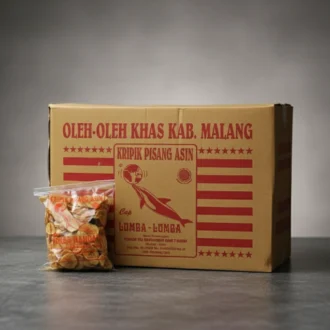 Keripik Pisang Kepok Asin 300g (Lumba-Lumba)