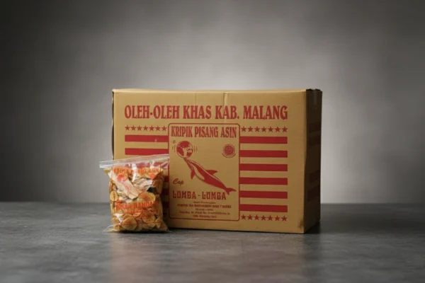 Keripik Pisang Kepok Asin 300g (Lumba-Lumba)