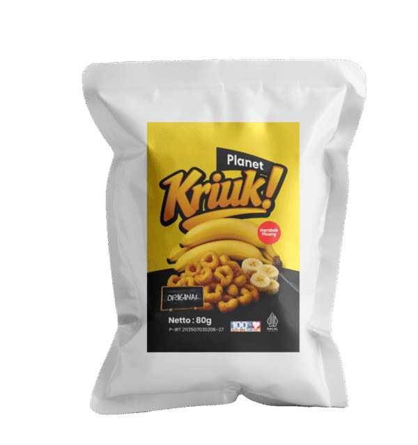 Rambak Pisang Planet Kriuk 1 Dus Isi 24 Pack × 75 g