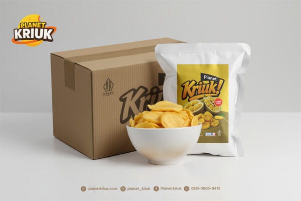 Kemasan grosir Keripik Nangka Planet Kriuk