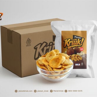 Keripik Salak Planet Kriuk 1 Dus Isi 50 Pack × 80 g