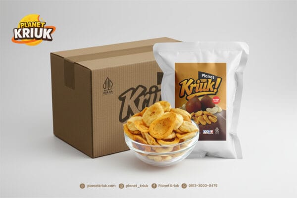 Keripik Salak Planet Kriuk 1 Dus Isi 50 Pack × 80 g
