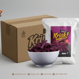 Kemasan Grosir Stik Ubi Ungu Planet Kriuk