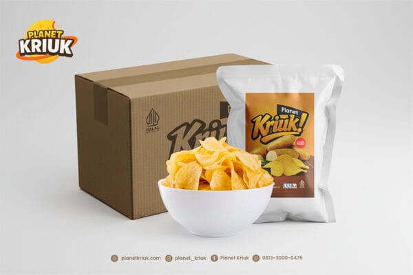 Kemasan Grosir Keripik Kentang Planet Kriuk